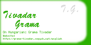 tivadar grama business card